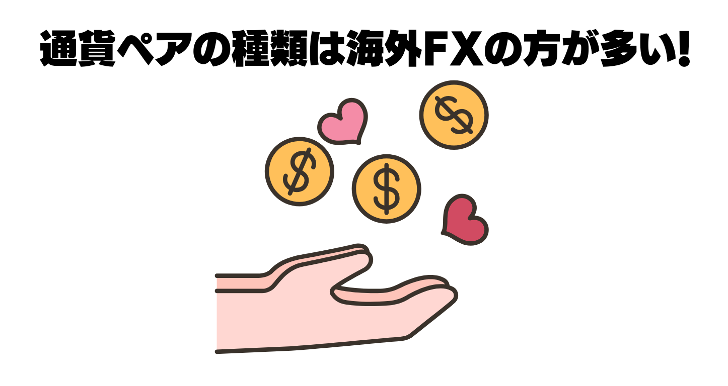 海外FX業者の通貨ペア一覧