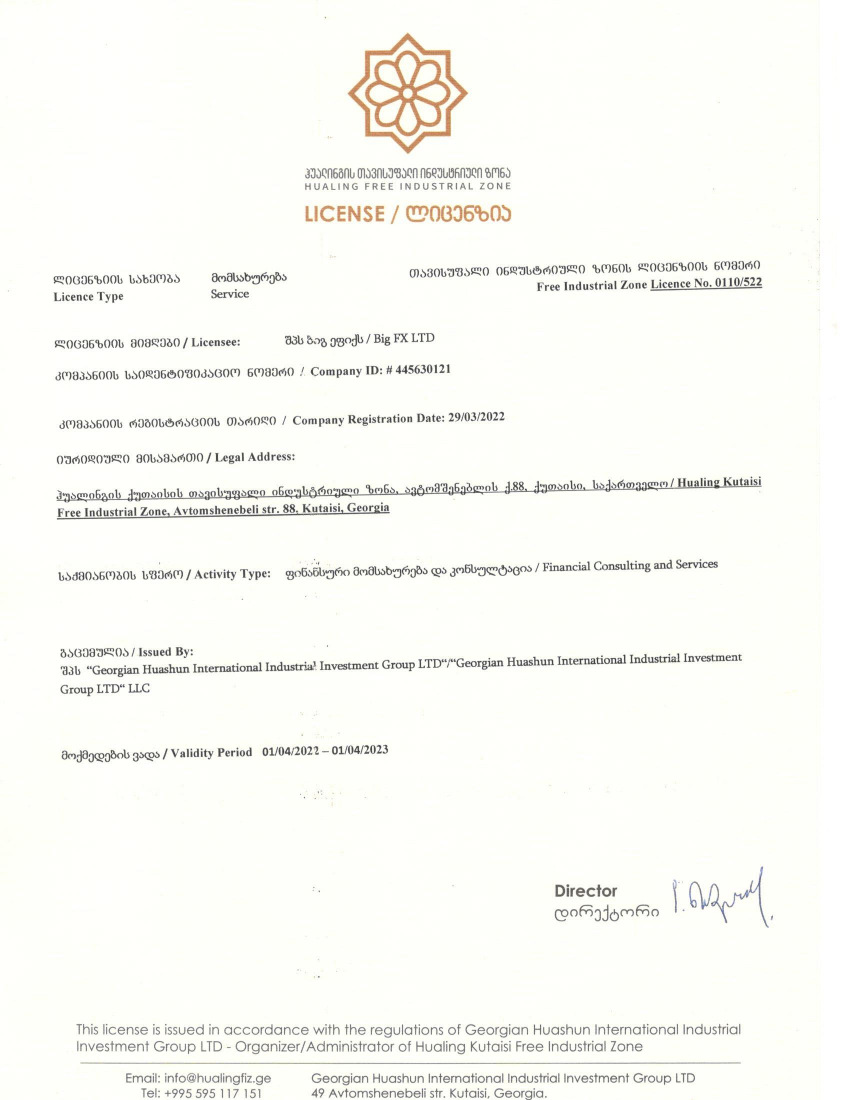 ジョージアライセンス