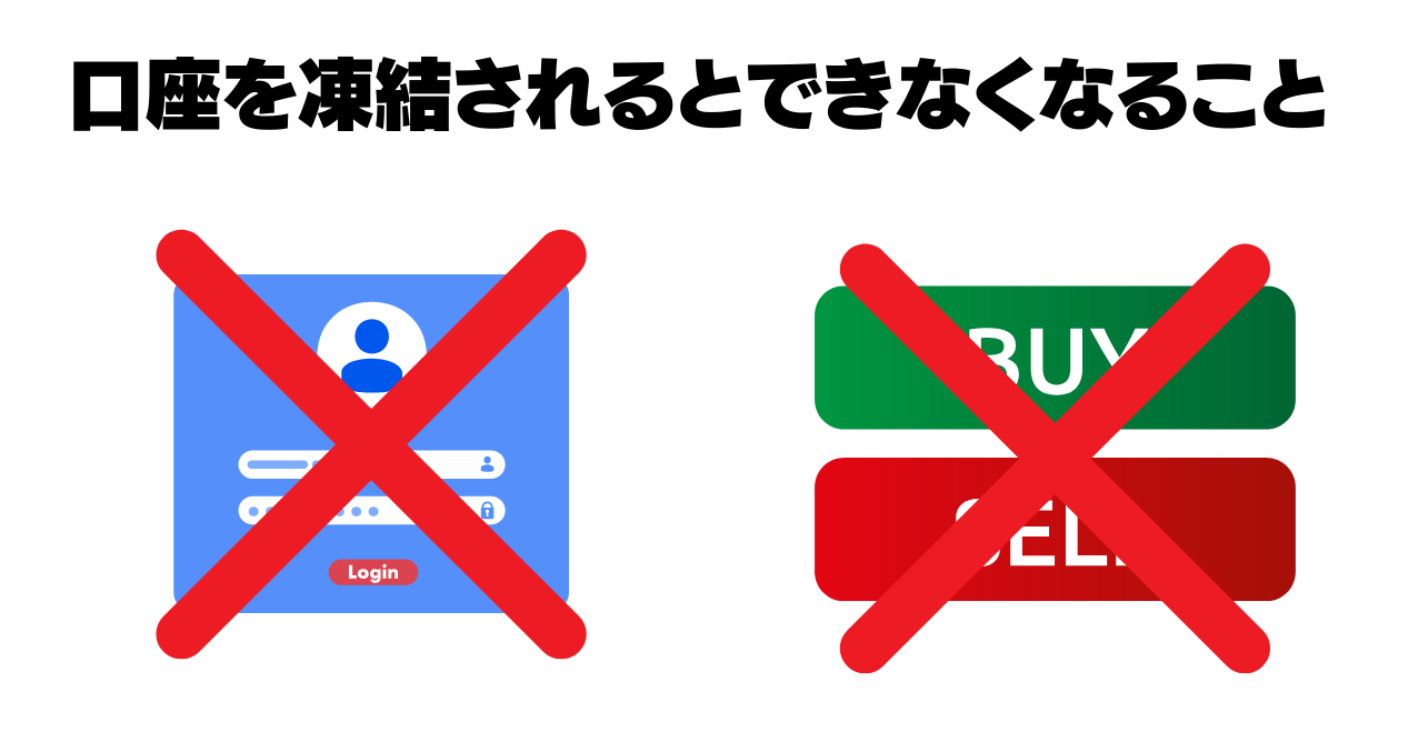 口座凍結でできなくなること