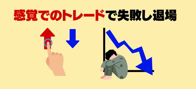 感覚でのトレードで失敗し退場