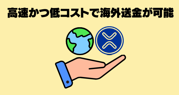 高速かつ低コストで海外送金が可能