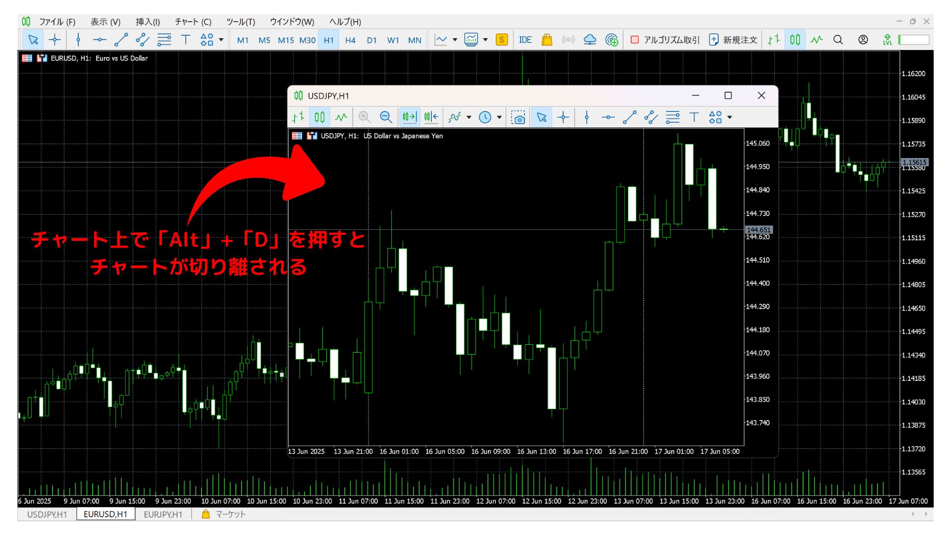 MT5ドッキング解除5