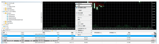 決済注文の方法
