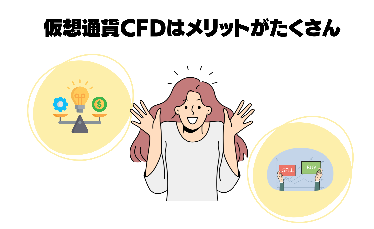 仮想通貨CFDはメリットがたくさん