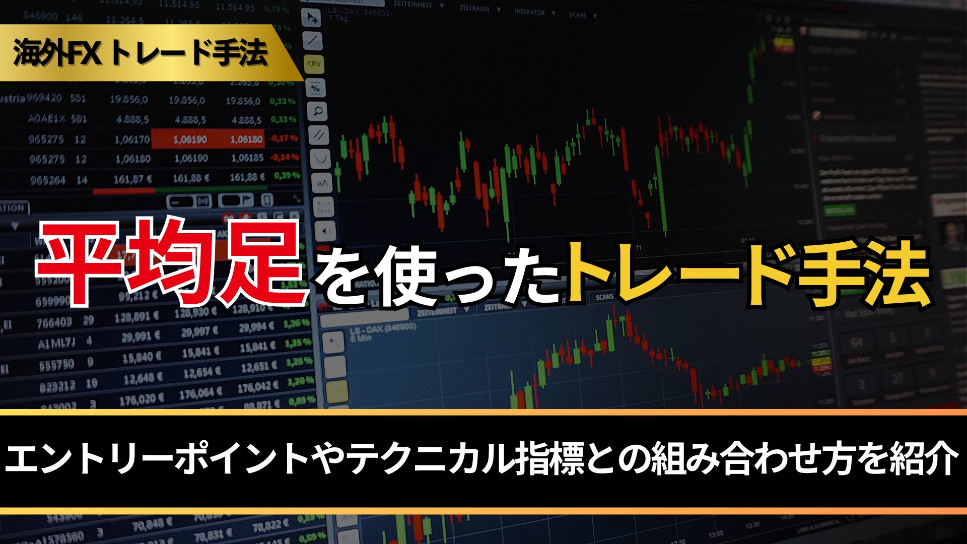 平均足を使ったトレード手法