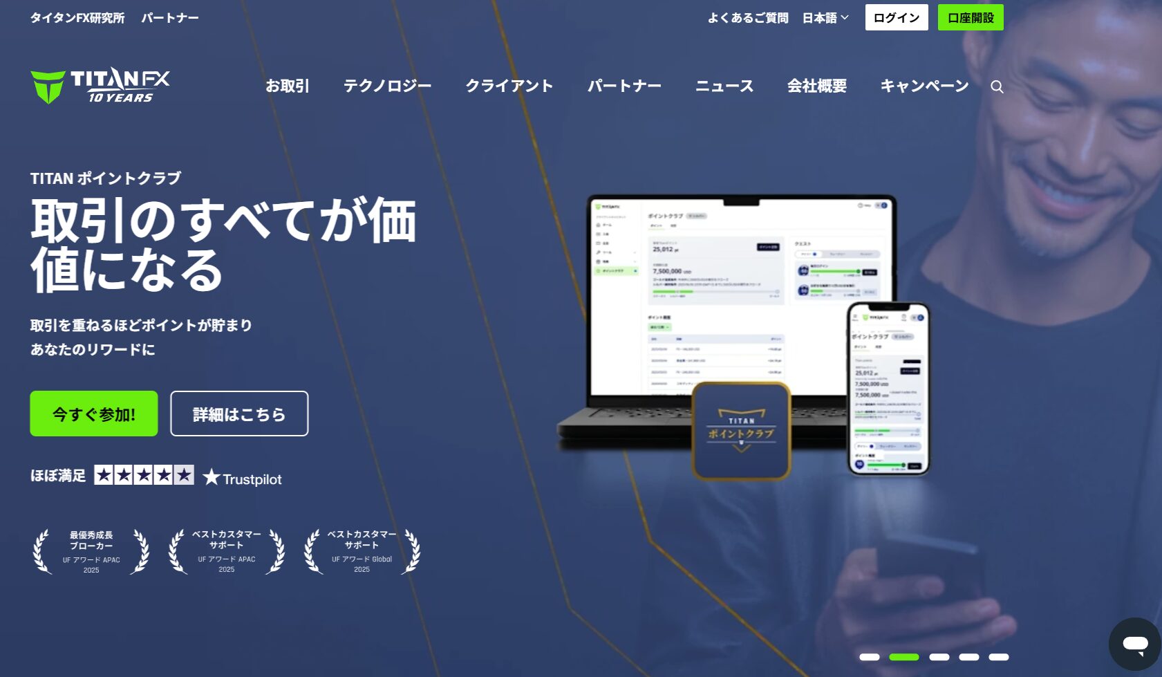 スプレッドが狭い海外FX業者　TitanFX