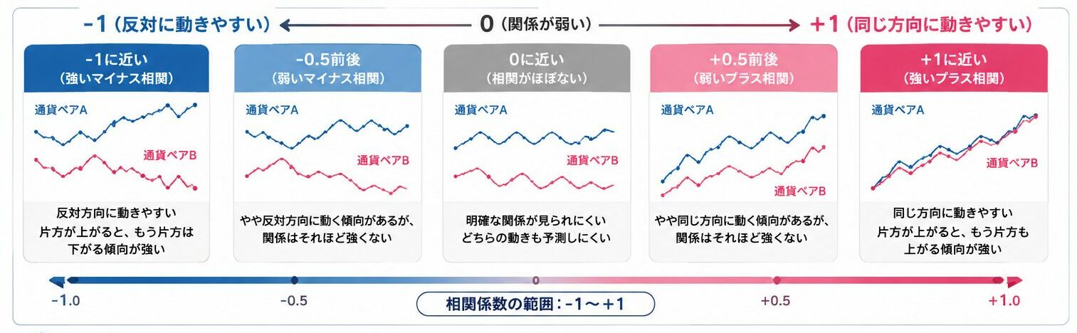 通貨ペアの相関関係の見方
