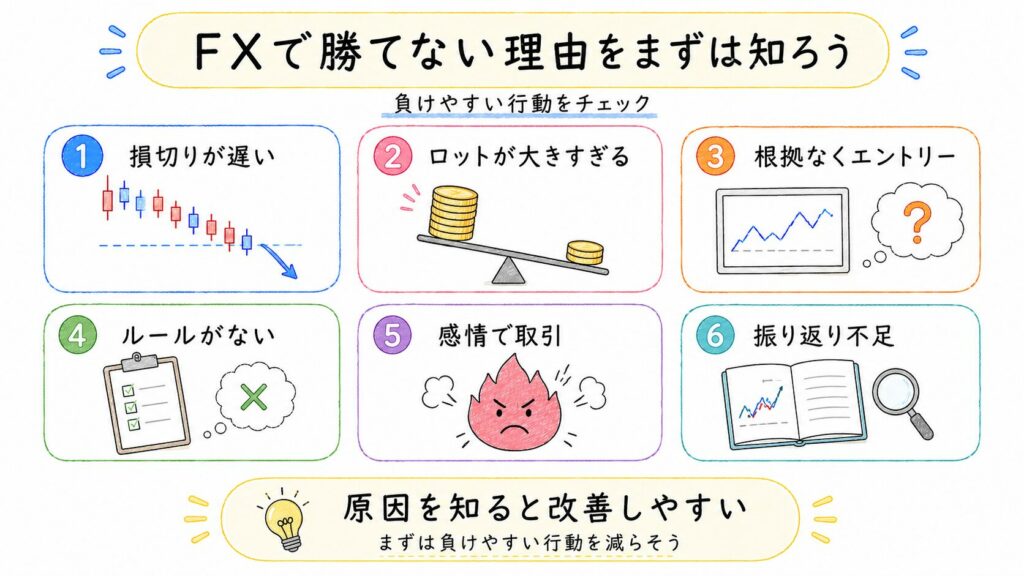 FXで勝てない理由をまずは知ろう
