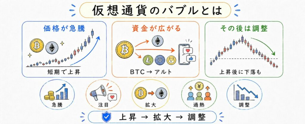 仮想通貨のバブルとは