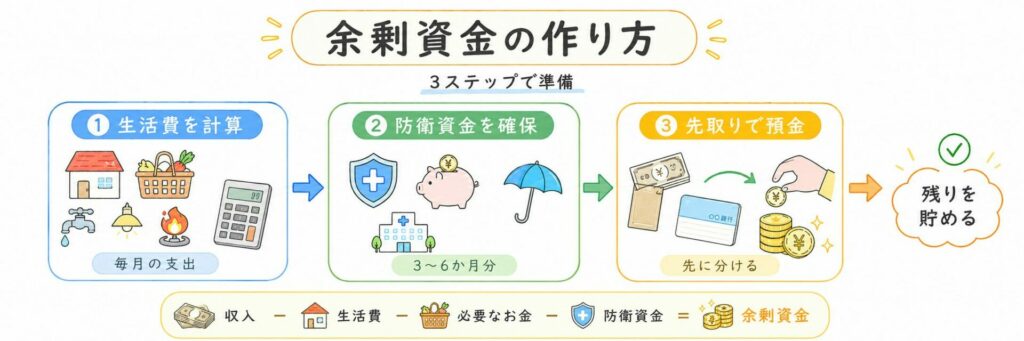 余剰資金の作り方