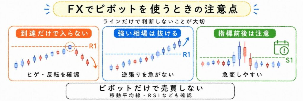 FXでピボットを使うときの注意点