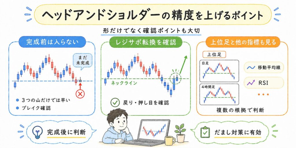 ヘッドアンドショルダーの精度を上げるポイント