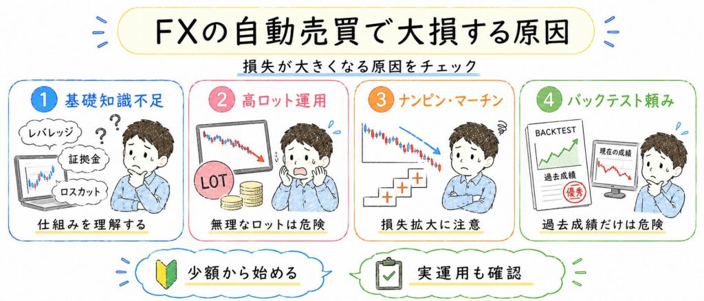 FXの自動売買で大損する原因