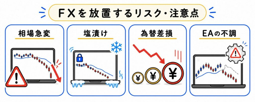 FXを放置するときのリスク・注意点