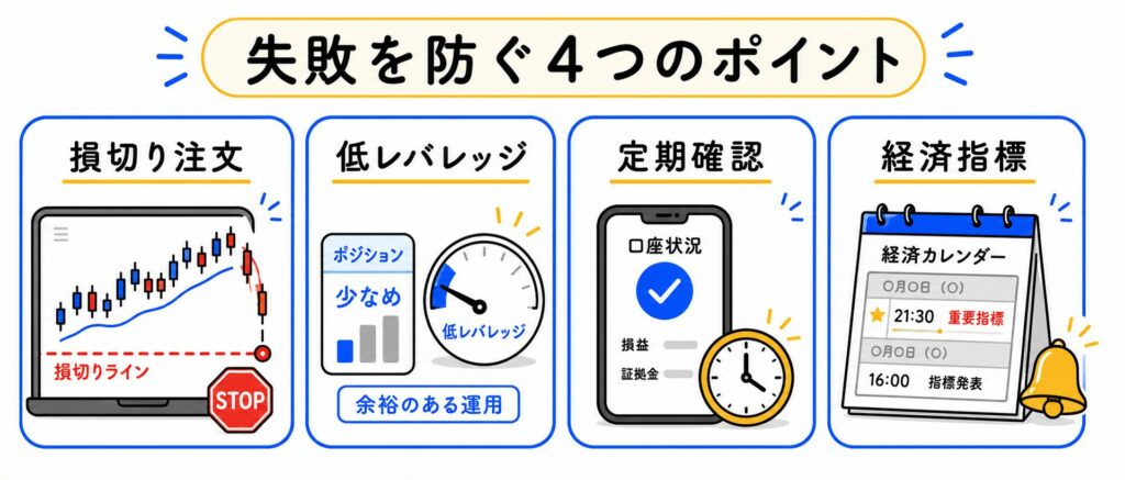 FXのほったらかし運用で失敗を防ぐポイント