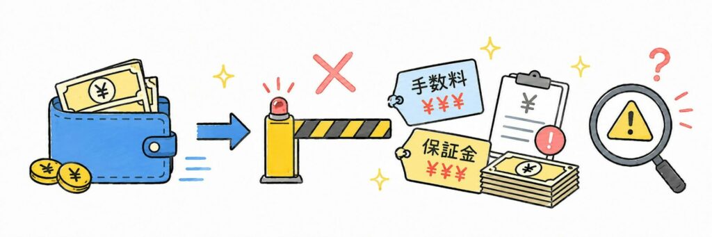 出金するために手数料や保証金を請求されていないか 
