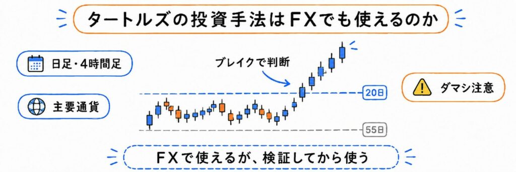 タートルズの投資手法はFXでも使えるのか