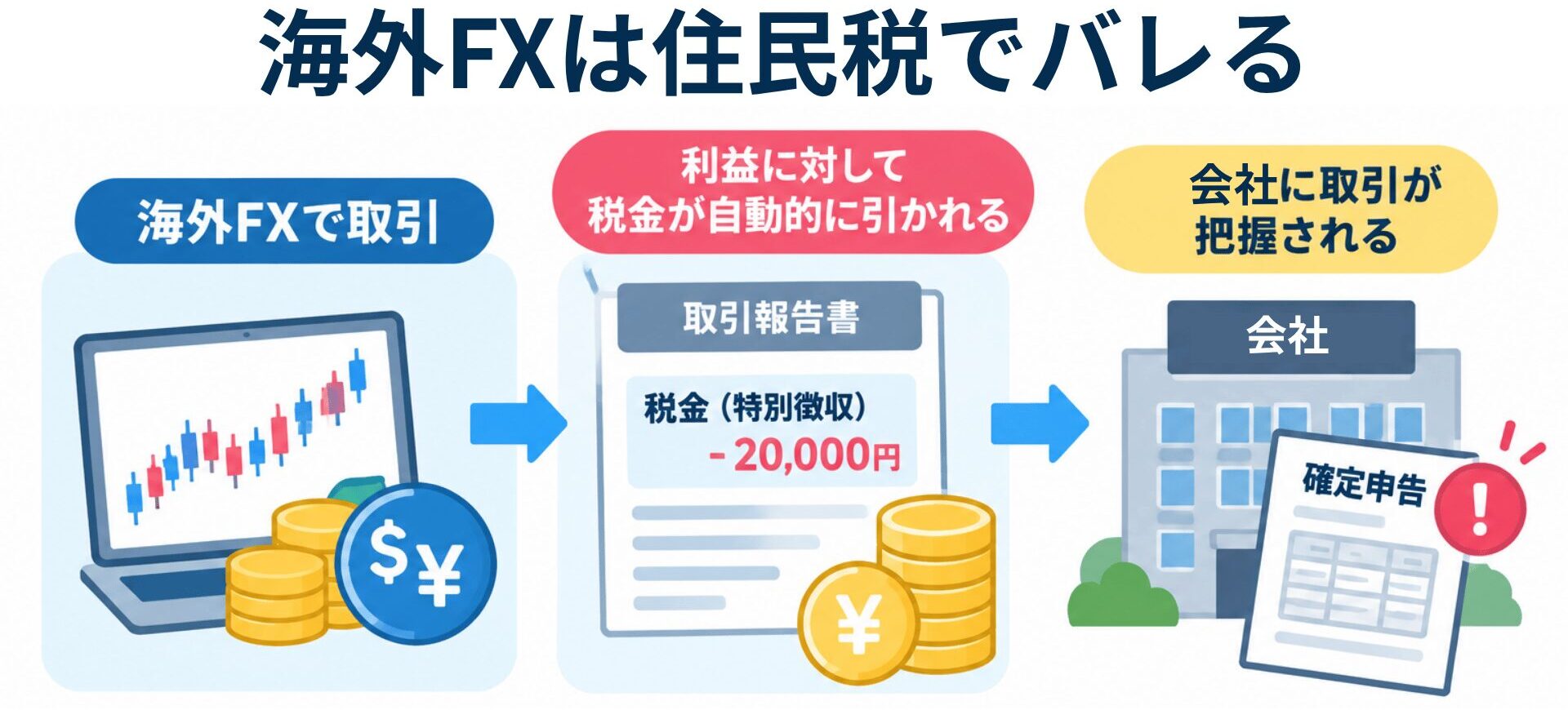 海外FXは住民税でバレる