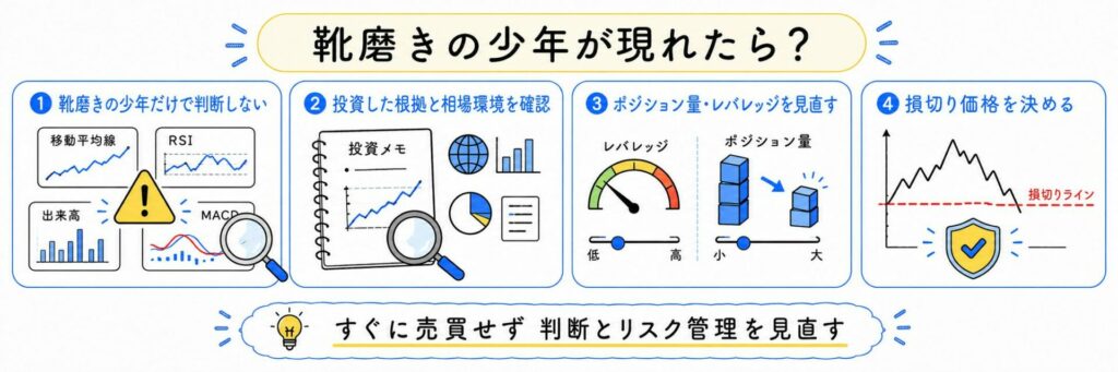 靴磨きの少年が現れたときに取るべき行動