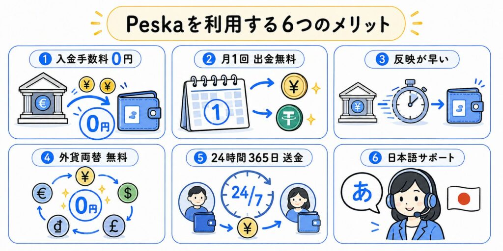 Peskaを利用するメリット