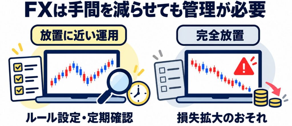 FXは放置で稼げる？手間を減らせても管理は必要