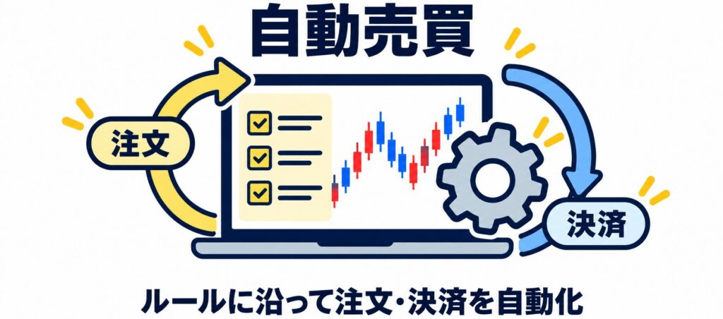 自動売買｜ルールに沿った注文・決済をシステムに任せる