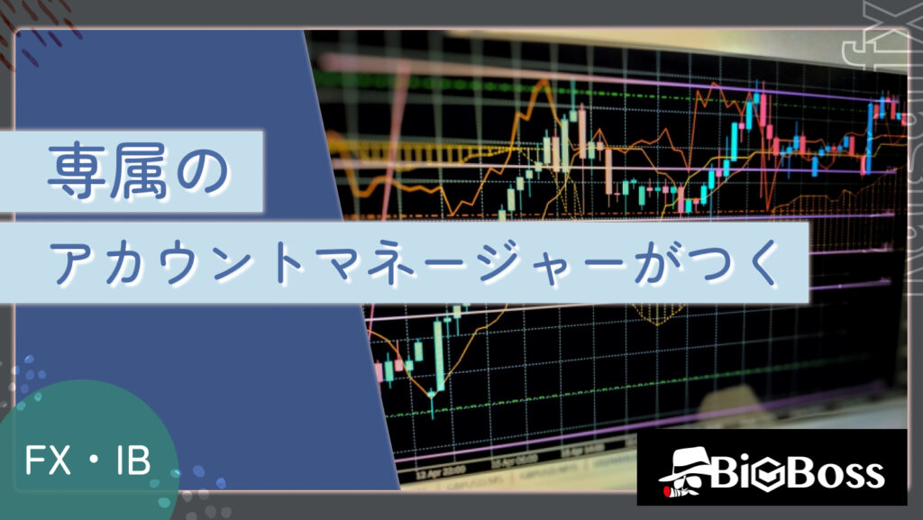 専属のアカウントマネージャーがつく