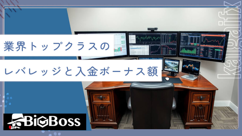業界トップクラスのレバレッジと入金ボーナス額