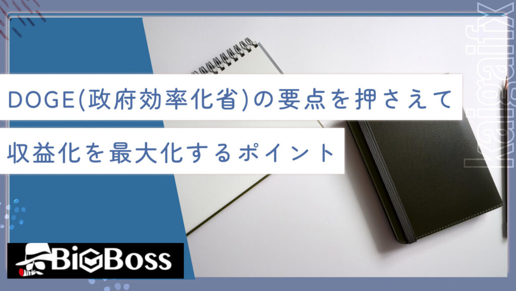 DOGE(政府効率化省)の要点を押さえて収益を最大化するポイント