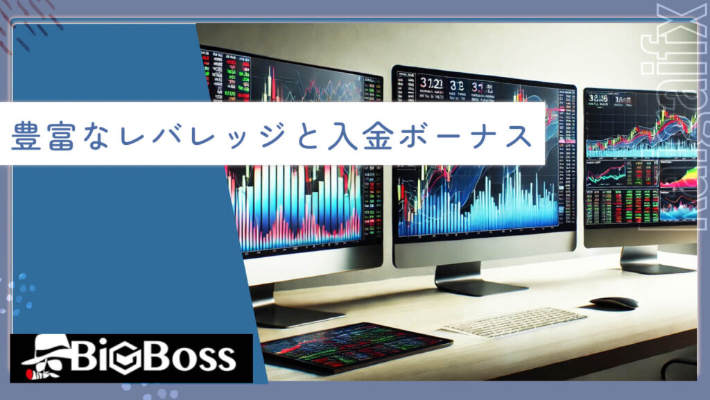 豊富なレバレッジと入金ボーナス