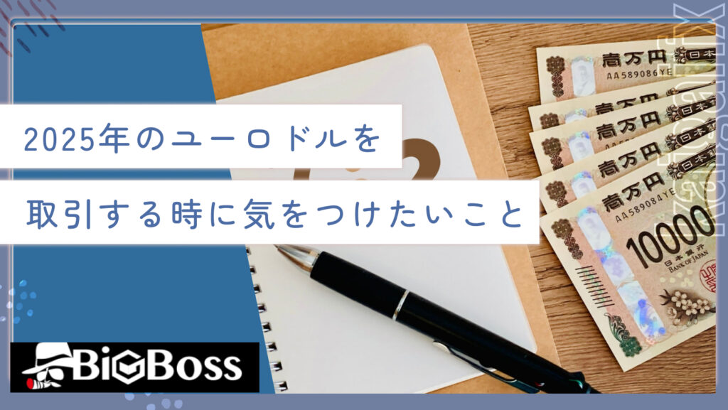 2025年のユーロドルを取引する時に気をつけたいこと