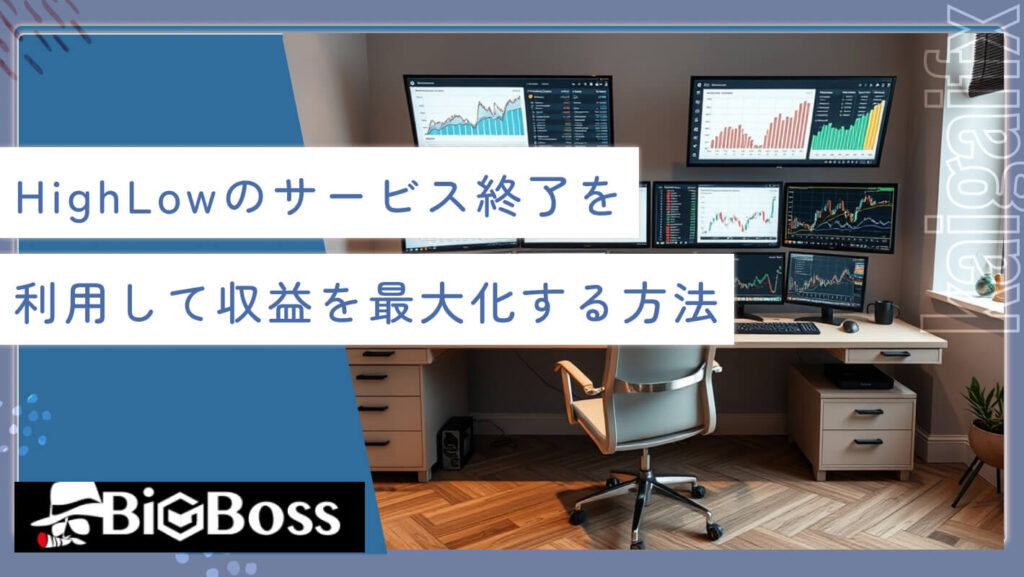 HighLow（ハイローオーストラリア）のサービス終了を利用して収益を最大化する方法
