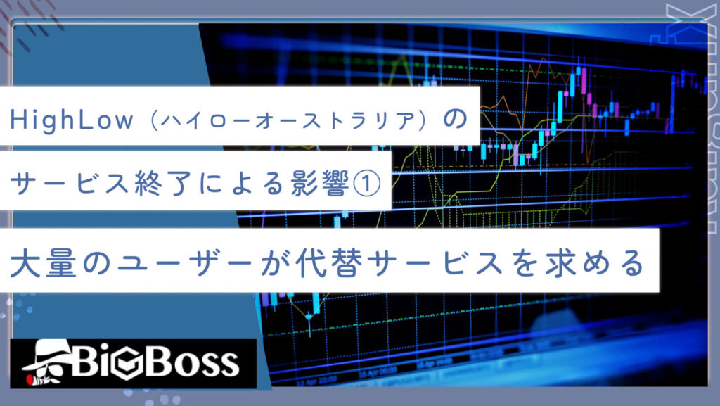 HighLow（ハイローオーストラリア）のサービス終了による影響①大量のユーザーが代替サービスを求める