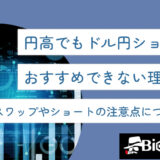 円高でもドル円ショートがおすすめできない理由は？スワップやショートの注意点について解説