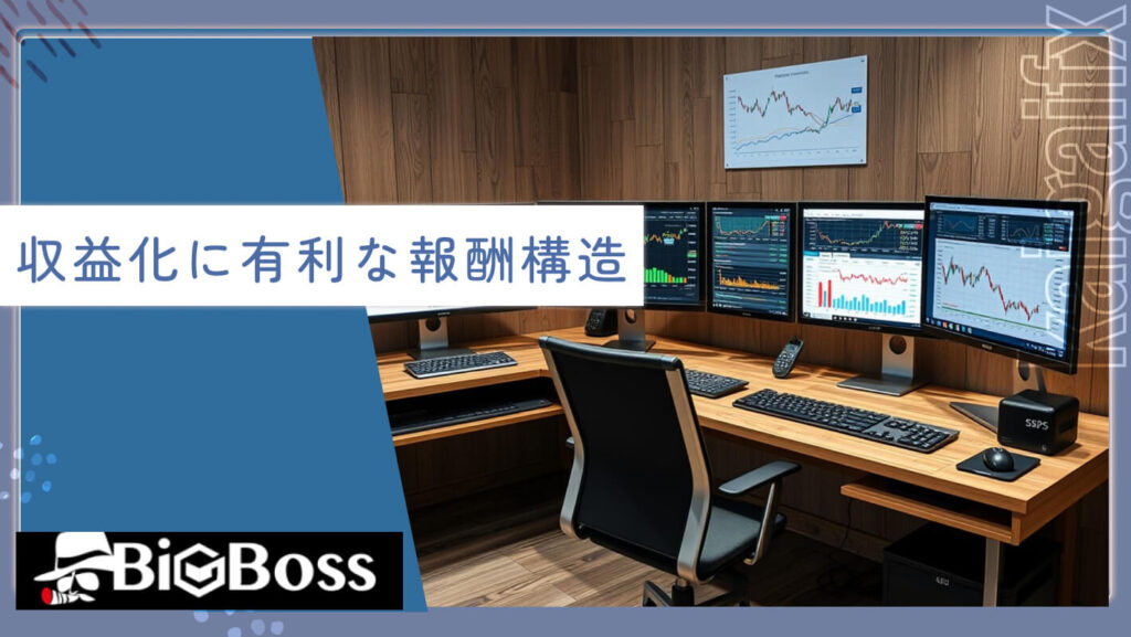 収益化に有利な報酬構造