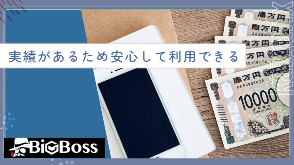実績があるため安心して利用できる