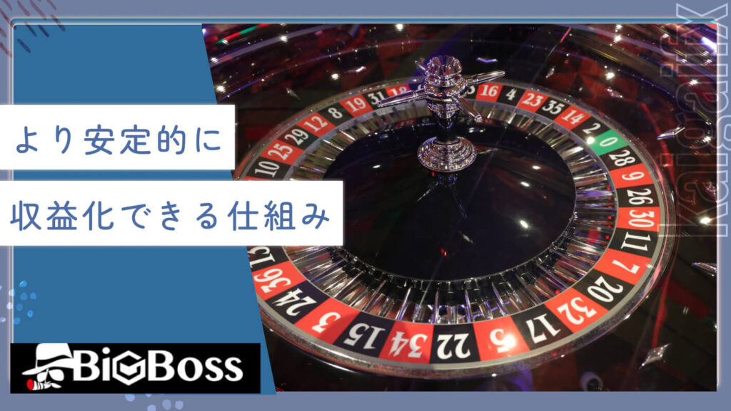 より安定的に収益化できる仕組み