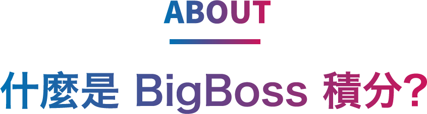 About 什麼是 BigBoss 積分？