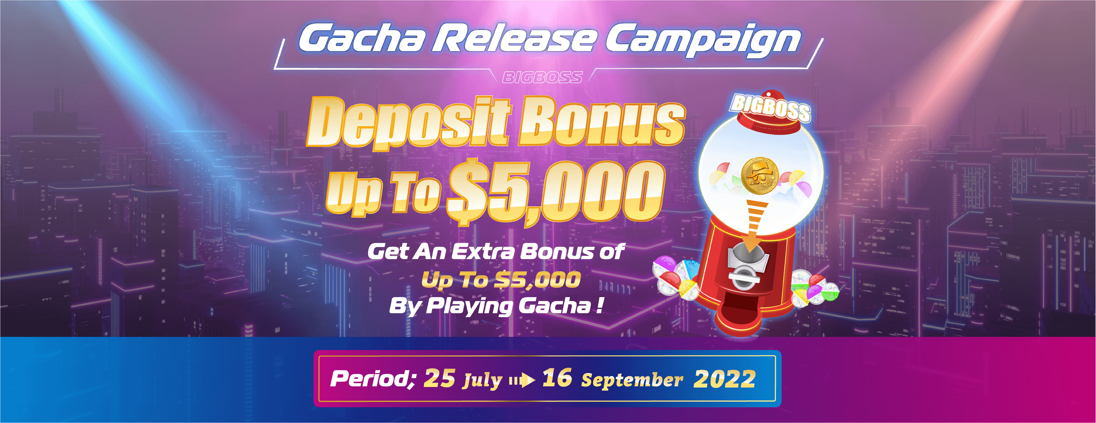 Deposit Bonus up to $5,000