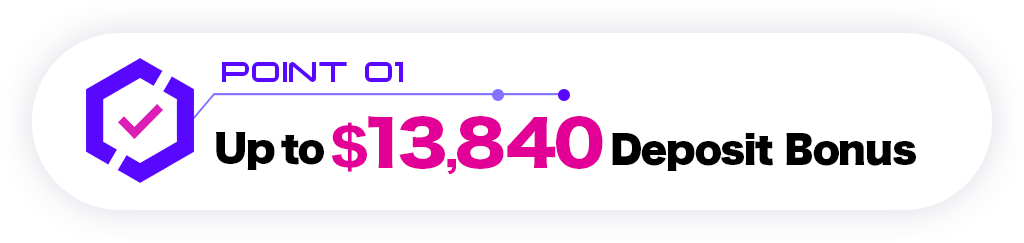 Up to $13,840 Deposit Bonus